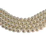 8mm Round Shell Pearl Beads with a smooth glossy finish, ideal for premium necklaces, bracelets, and elegant jewelry designs. Uniform, durable, and perfect for DIY projects. Sold Per Line 51~52 beads