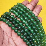 8MM NATURAL ROUND JADE AGATE BEADS SEMI PRECIOUS GEMSTONE BEADS FOR JEWELRY MAKING 15 INCH (47-50 PCS) SOLD BY PER LINE/STRING PACK