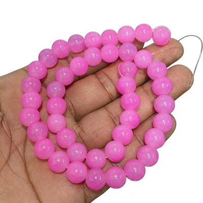 1 STRNG/LINE PACK' 10 MM GLASS BEADS' APPROX 40~41 PIECES