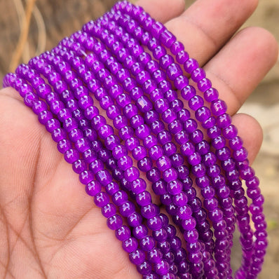 2 STRANDS/ LINES, 4MM ROUND IMITATION JADE GLASS BEADS STRANDS, HOLE: 1.1~1.3MM, ABOUT 400PCS/STRAND, 31.4INCHES NO RETURN OR EXCHANGE DUE TO SPRAY PAINTED BAKED BEADS