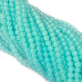 2 STRANDS/ LINES, 6MM ROUND IMITATION JADE GLASS BEADS STRANDS, HOLE: 1.1~1.3MM, ABOUT 280 PCS/STRAND, 31.4INCHES NO RETURN OR EXCHANGE DUE TO SPRAY PAINTED BAKED BEADS