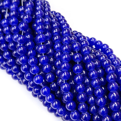 2 STRANDS/ LINES, 6MM ROUND IMITATION JADE GLASS BEADS STRANDS, HOLE: 1.1~1.3MM, ABOUT 280 PCS/STRAND, 31.4INCHES NO RETURN OR EXCHANGE DUE TO SPRAY PAINTED BAKED BEADS