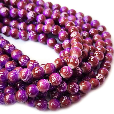 PER LINE, 8MM SIZE JADE REPLICA FINE QUALITY OF GLASS BEADS FOR JEWELRY MAKING, APPROX 48~51 BEADS