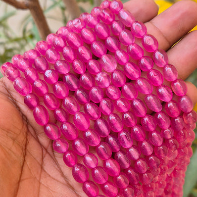 1 LINE/STRING PACK' SIZE APPROX 7x9 MM SMALL TUMBLE JADE BEADS