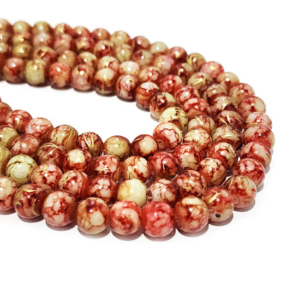 PER LINE, 8MM SIZE JADE REPLICA FINE QUALITY OF GLASS BEADS FOR JEWELRY MAKING, APPROX 48~51 BEADS