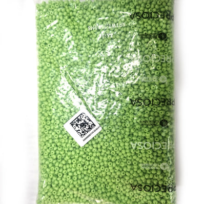 Preciosa Czech Glass Seed Beads 6/0 Size (4mm) Sold Per pack of 20 Grams, Lime Green Color