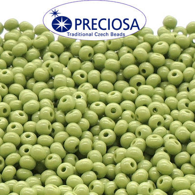 Preciosa Czech Glass Seed Beads 6/0 Size (4mm) Sold Per pack of 20 Grams, Pale Green Color