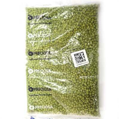 Preciosa Czech Glass Seed Beads 6/0 Size (4mm) Sold Per pack of 20 Grams, Pale Green Color