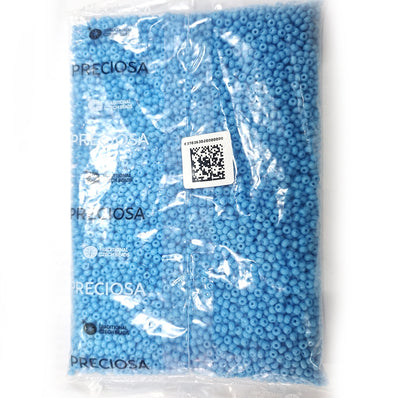 Preciosa Czech Glass Seed Beads 6/0 Size (4mm) Sold Per pack of 20 Grams, Turquoise Opaque Color