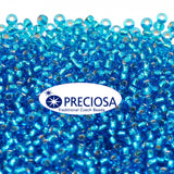 Preciosa Czech Glass Seed Beads 6/0 Size (4mm) Sold Per pack of 20 Grams, Turquoise Opaque Color