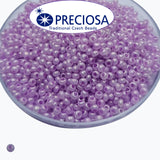 Radiant Czech Glass Seed Beads 11/0 Size (2mm) Sold Per pack of 20 Grams, Lavender Color