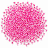 20 grams Pkg. 6/0 Size (approx 4mm) Inside color glass seed beads, Imported from Czech Rep. Matubo Beads, Baby Pink color