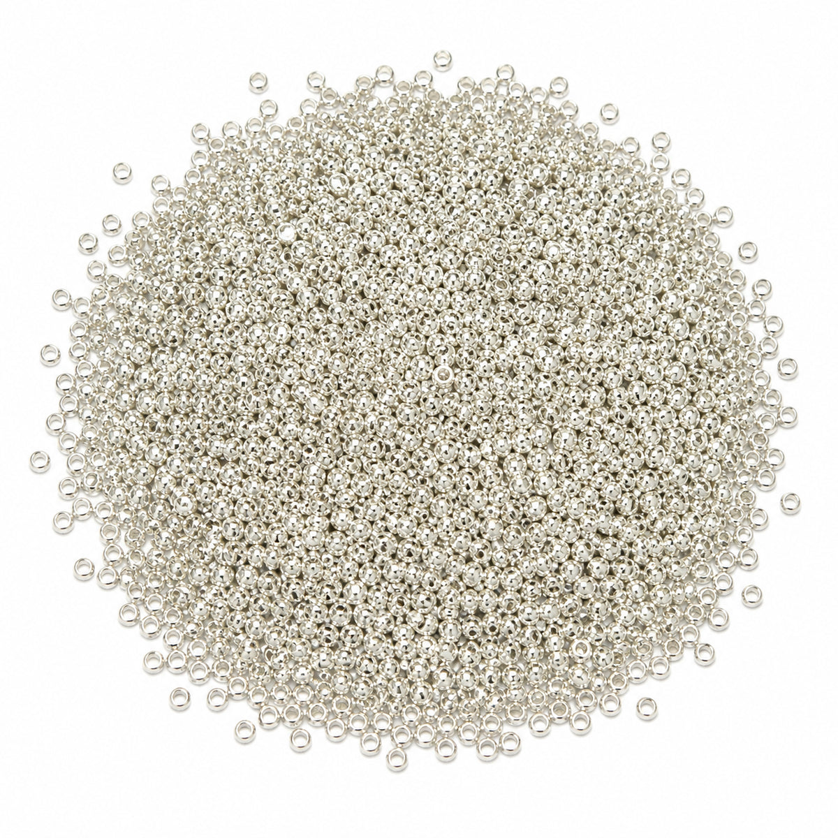 25grams pkg. 11/0 Size (2mm) Silver, Metallic Glass Seed Beads, Matubo Czech Beads