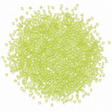 25grams Pkg. 11/0 size (2mm) Inside color Glass seed beads, Matubo Czech Glass Beads, Light Lime green