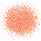 25grams Pkg. 11/0 size (2mm) Inside color Glass seed beads, Matubo Czech Glass Beads, Peach Color