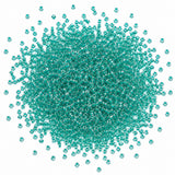 25grams Pkg. 11/0 size (2mm) Inside color Glass seed beads, Matubo Czech Glass Beads, Teal color