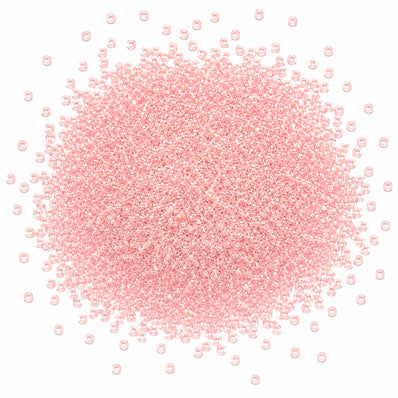 25grams Pkg. 11/0 size (2mm) Inside color Glass seed beads, Matubo Czech Glass Beads, Pink color