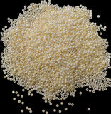25 grams pkg. 11/0 size (2mm) Cream luster glass seed beads, Matubo Czech Glass Beads