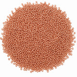 25grams pkg. 11/0 Size (2mm) Dark Rose Gold, Metallic Glass Seed Beads, Matubo Czech Beads