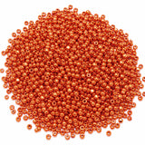 25grams pkg. 11/0 Size (2mm) Bright Copper, Metallic Glass Seed Beads, Matubo Czech Beads