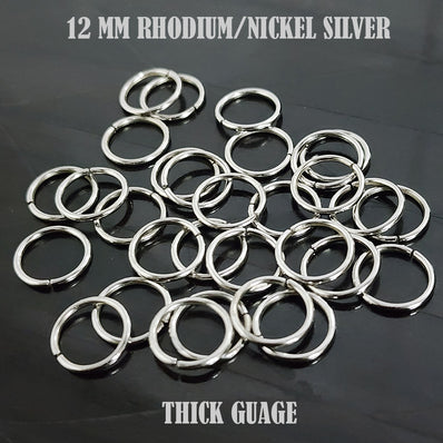 100, 500 or 1,000 Pieces: 10 mm Antique Silver Open Jump Rings