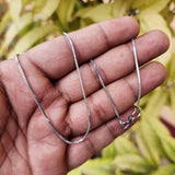 16 INCHES LONG' FANCY JEWELRY CHAIN BEST QUALITY LONG LASTING SILVER PLATED SOLD BY PER PIECE PACK