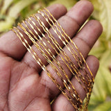 16 INCHES LONG' FANCY JEWELRY CHAIN BEST QUALITY LONG LASTING GOLD PLATED SOLD BY PER PIECE PACK
