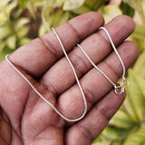 18 INCHES LONG' FANCY JEWELRY CHAIN BEST QUALITY LONG LASTING BRIGHT SILVER PLATED SOLD BY PER PIECE PACK