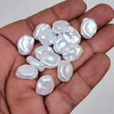 20 PIECES PACK' BAROQUE ACRYLIC COTTON PEARLS BEADS