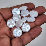 20 PIECES PACK' BAROQUE ACRYLIC COTTON PEARLS BEADS