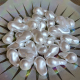 20 PIECES PACK' BAROQUE ACRYLIC COTTON PEARLS BEADS