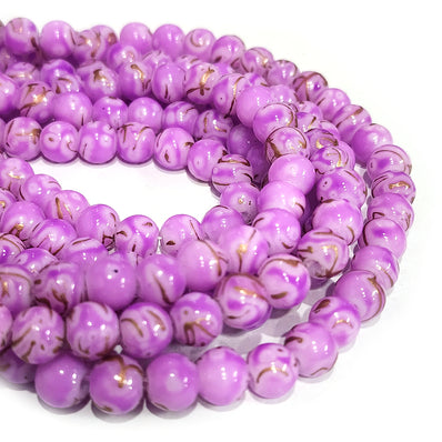 PER LINE, 8MM SIZE JADE REPLICA FINE QUALITY OF GLASS BEADS FOR JEWELRY MAKING, APPROX 48~51 BEADS