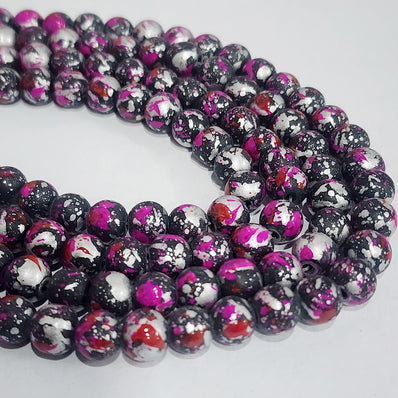 PER LINE, 8MM SIZE JADE REPLICA FINE QUALITY OF GLASS BEADS FOR JEWELRY MAKING, APPROX 48~51 BEADS