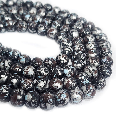 PER LINE, 8MM SIZE JADE REPLICA FINE QUALITY OF GLASS BEADS FOR JEWELRY MAKING, APPROX 48~51 BEADS