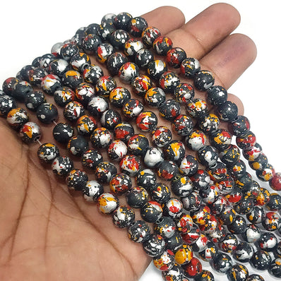 PER LINE, 8MM SIZE JADE REPLICA FINE QUALITY OF GLASS BEADS FOR JEWELRY MAKING, APPROX 48~51 BEADS