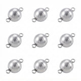 8 mm Stainless Steel Color Magnetic Clasp for Jewellery Making – 5 Pieces