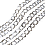 9x11 mm Silver Iron Alloy Chain – 1 Meter Cut Chain for Jewelry Making | Oval Link Chain