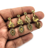 36mm Long, Kolhapuri Metal Beads Sold Per Pack of 10 Pcs Pack