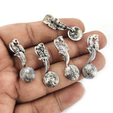 Kolhapuri Metal beads for making necklace , Sold Per Pack of 10/Pcs