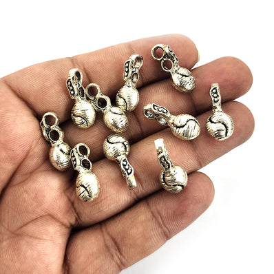 Kolhapuri Metal beads for making necklace , Sold Per Pack of 10/Pcs