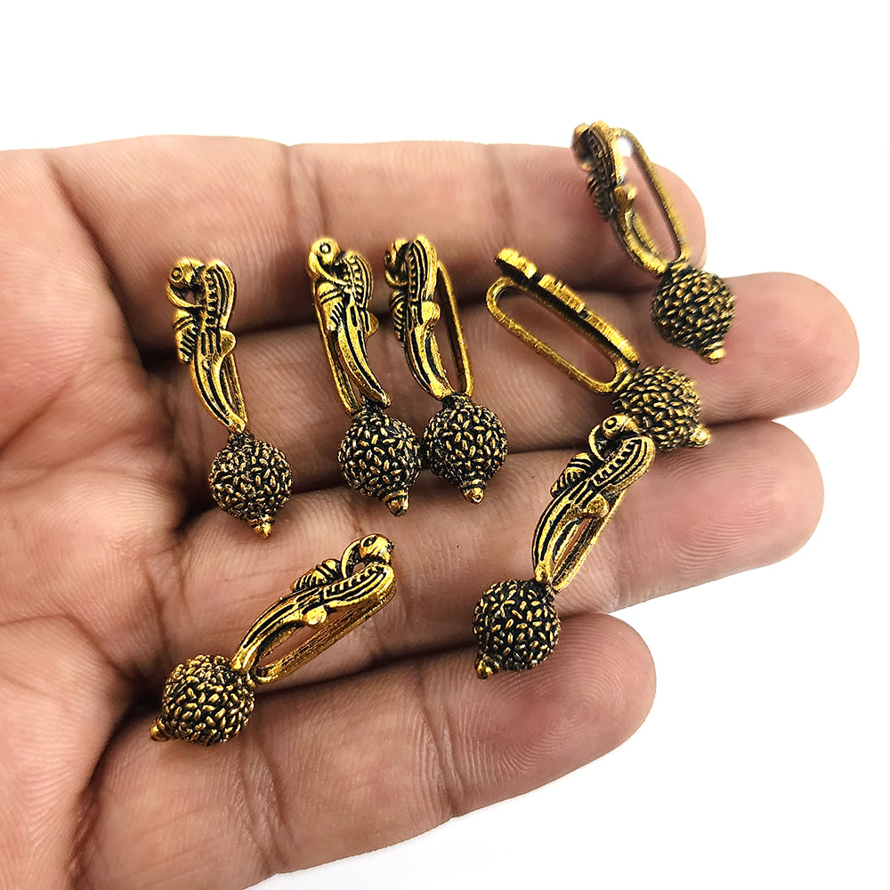 Kolhapuri Metal beads for making necklace , Sold Per Pack of 10/Pcs