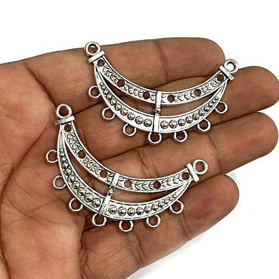 10 PIECES PACK' HASLI GERMAN SILVER PENDANS' SIZE APPROX 50 MM