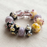 15–17mm Indian Handmade Lampwork Glass Beads – Mixed Design | Per Set