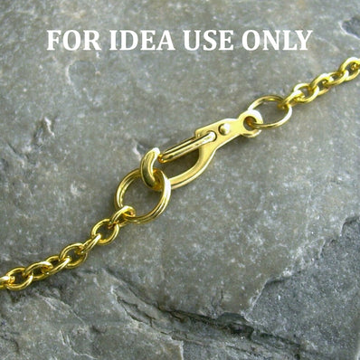 5 PIECES PACK' 18 K GOLD LOBSTER HINGE CLASP