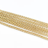 2.5mm Lite Gold Iron Alloy Chain – 2 Pieces Pack (80–85 cm Each) | DIY Jewelry Making Chain