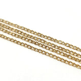 2.6-3 mm Antique Gold Iron Alloy Chain – 2 Pieces Pack (80–85 cm Each) | DIY Jewelry Making Chain