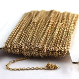 3x2.5mm Antique Gold Iron Alloy Anchor Chain – 2 Pieces Pack (80–85 cm Each) | DIY Jewelry Making Chain