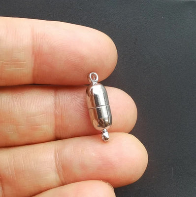 1 PIECE PACK' 17x5 MM STAINLESS STEEL CYLINDRICAL MAGNETIC CLASP