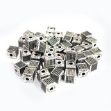 20 PIECES PACK' 6 MM' SILVER OXIDIZED GERMAN SILVER BEADS USED IN DIY JEWELLERY MAKING