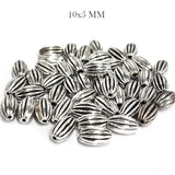 20 PIECES PACK' 10x5 MM SIZE APPROX' FILIGREE STYLE SILVER OXIDIZED BEADS